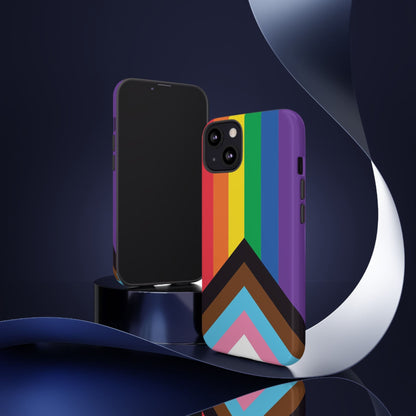 progress pride flag phone case