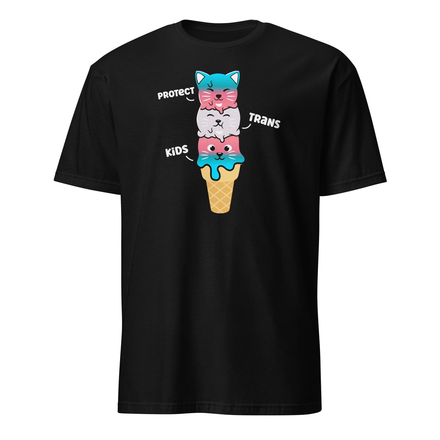 transgender shirt, funny cute kawaii cats saying protect trans kids, hang