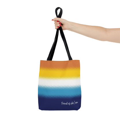 aroace flag tote bag, small