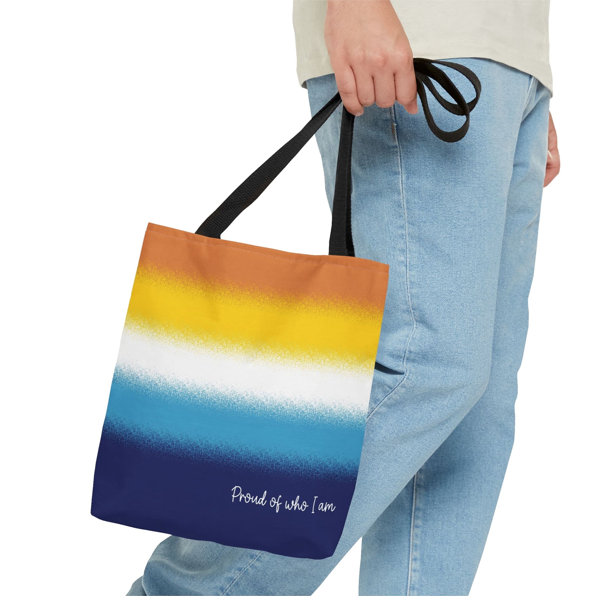 aroace flag tote bag, small