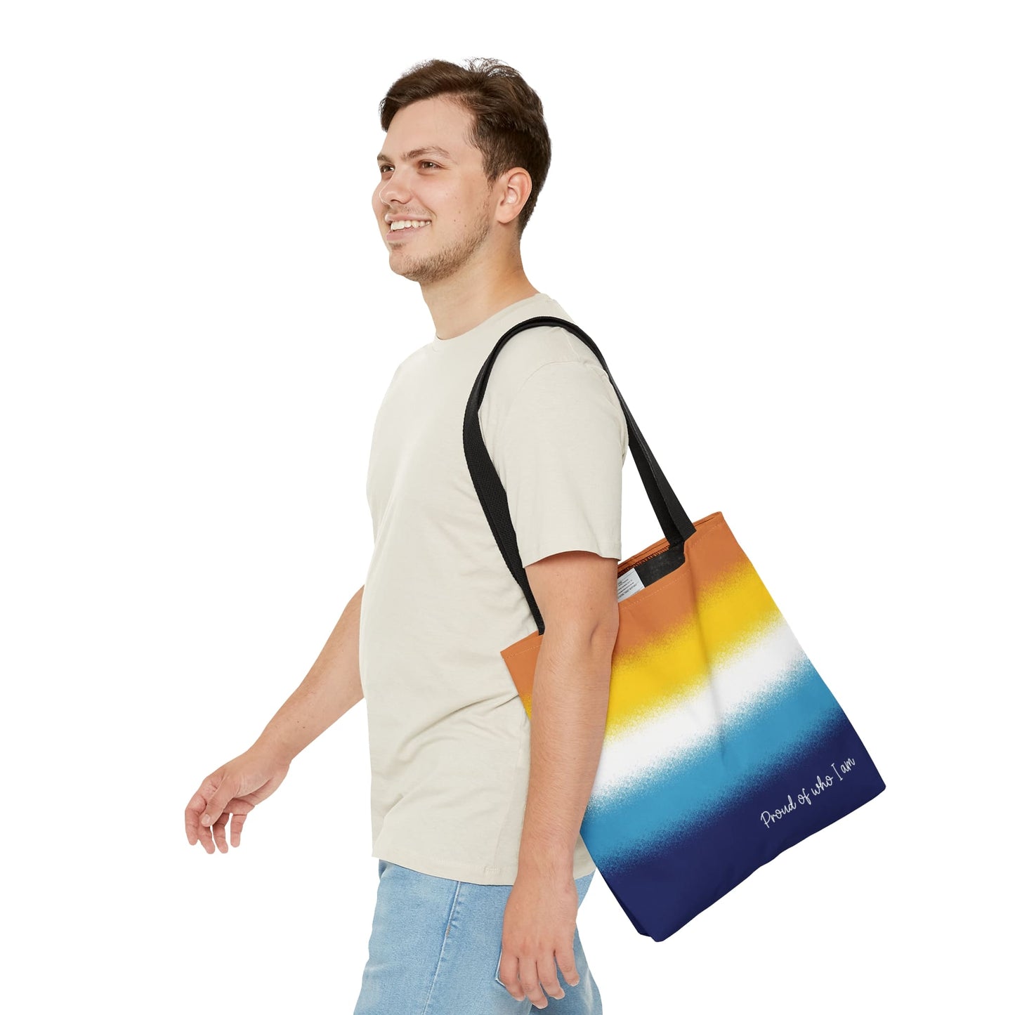 aroace flag tote bag, medium