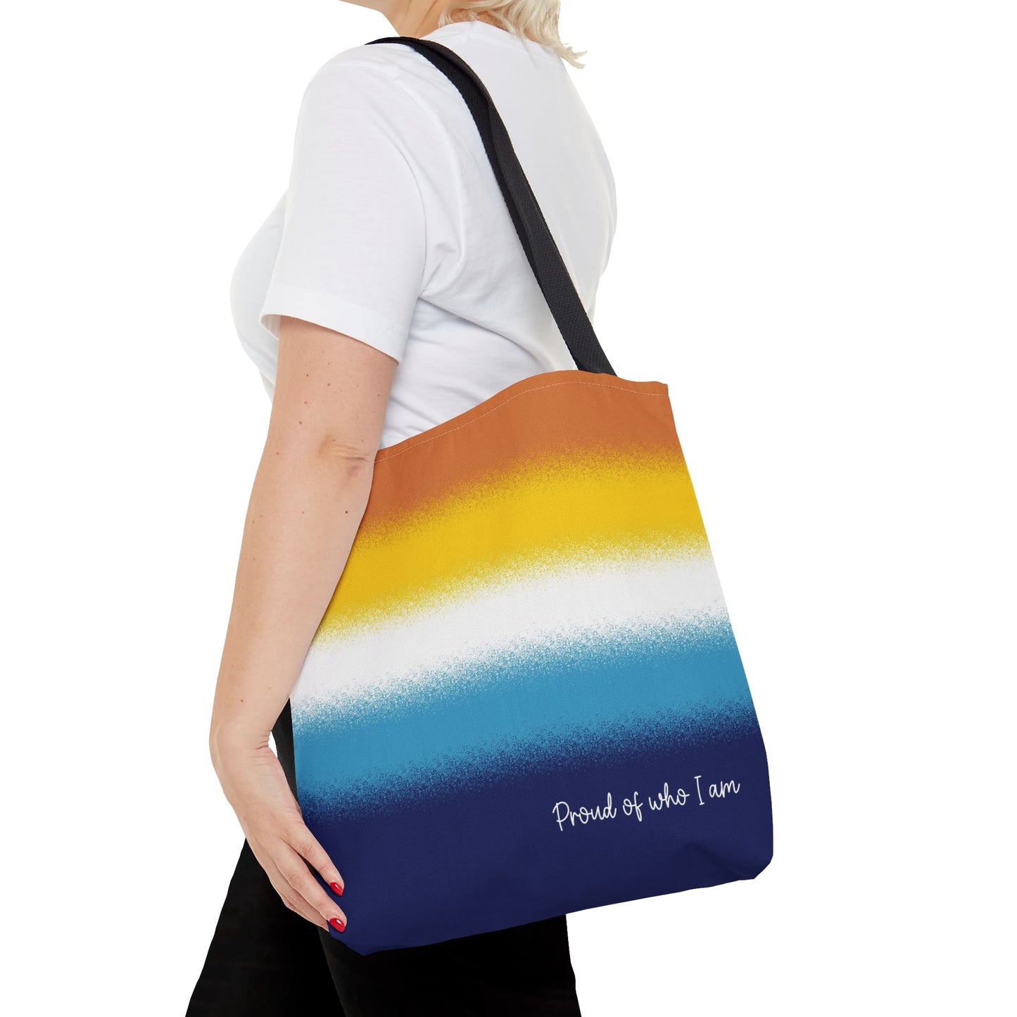 aroace flag tote bag, medium