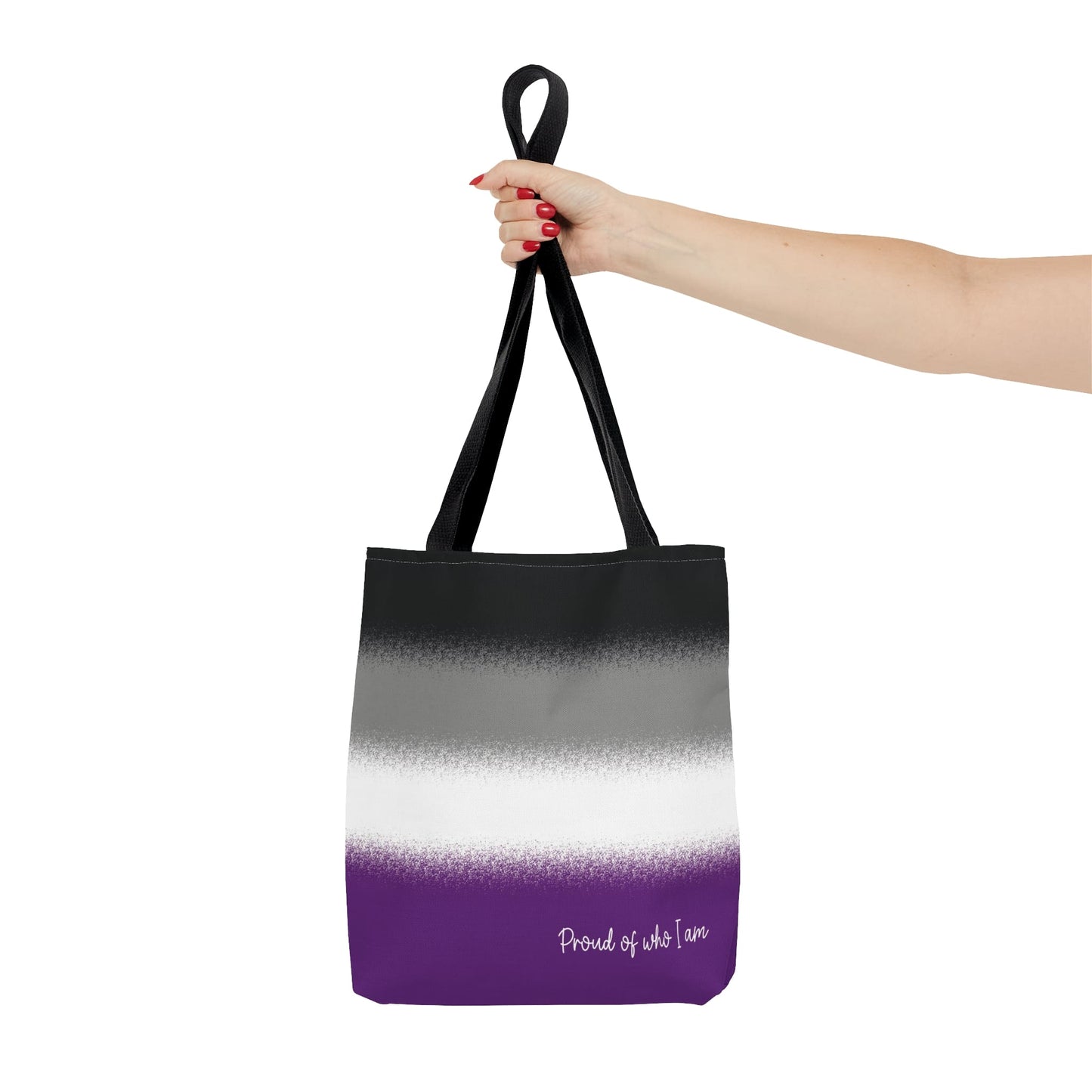 asexual flag tote bag, small