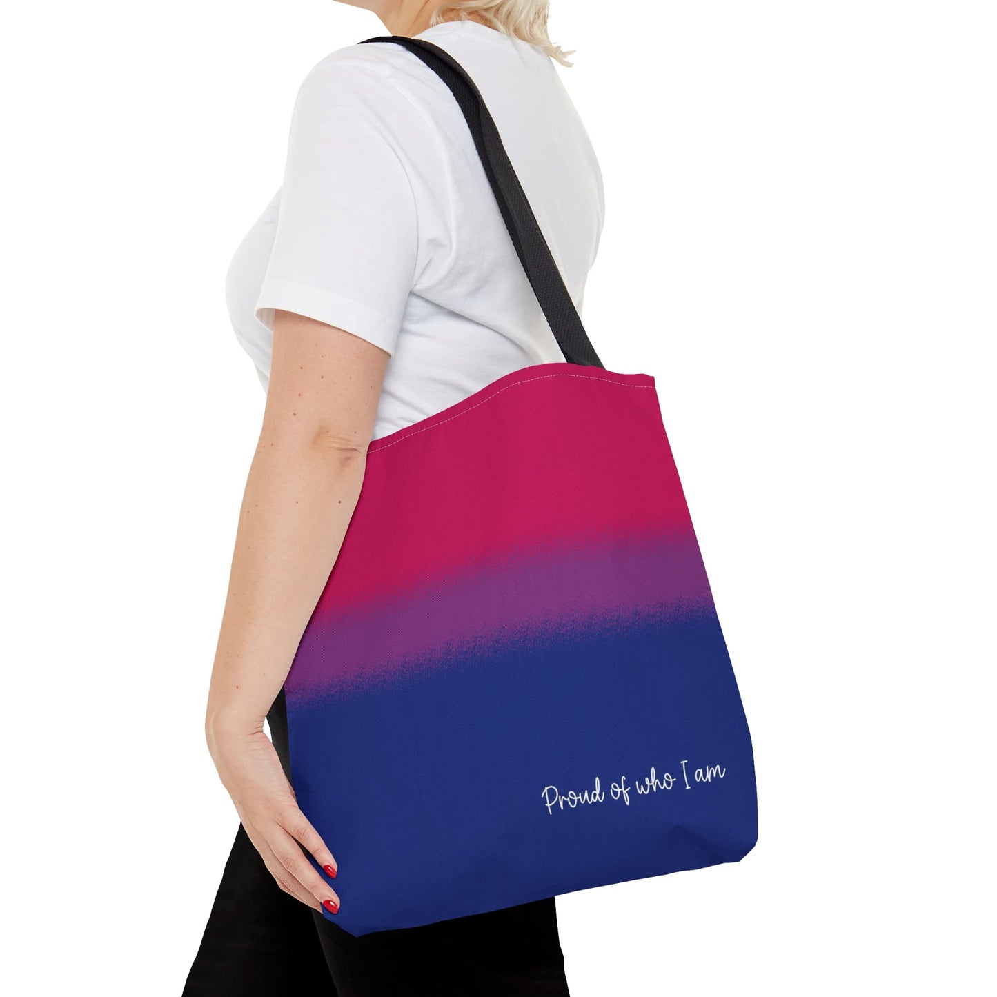 bisexual flag tote bag, medium