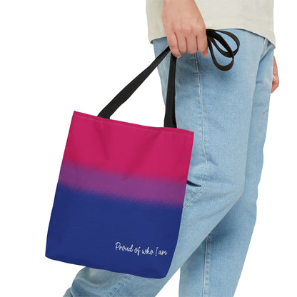 bisexual flag tote bag, small