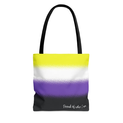 nonbinary flag tote bag, main