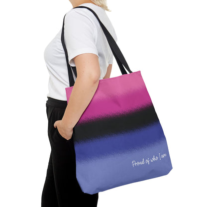 omnisexual flag tote bag, large