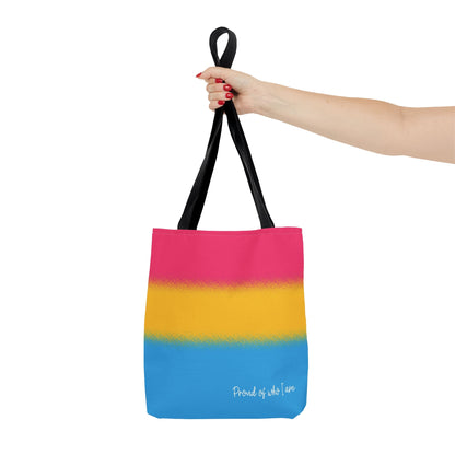 pansexual flag tote bag, small