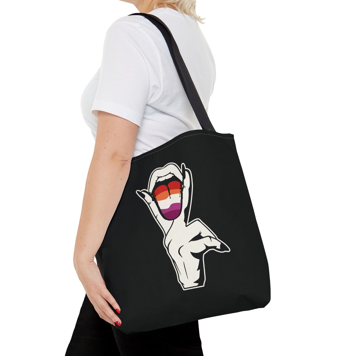 lesbian tote bag, suggestive wlw bag, medium