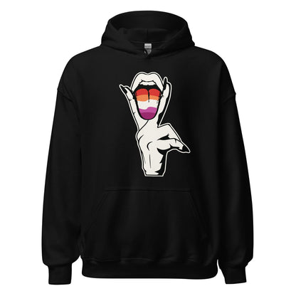 Provocative lesbian hoodie