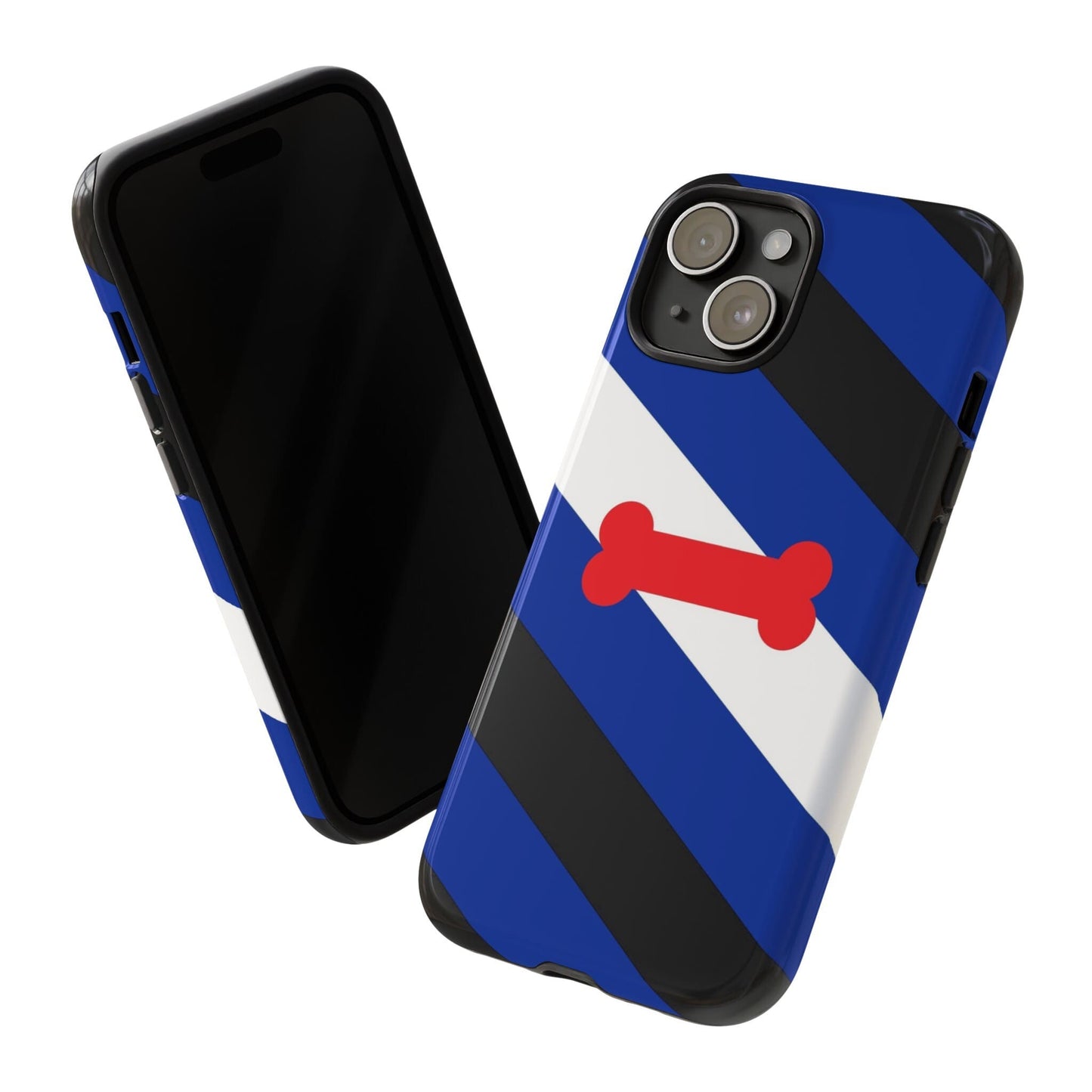 Puppy play pride flag phone case, tilt