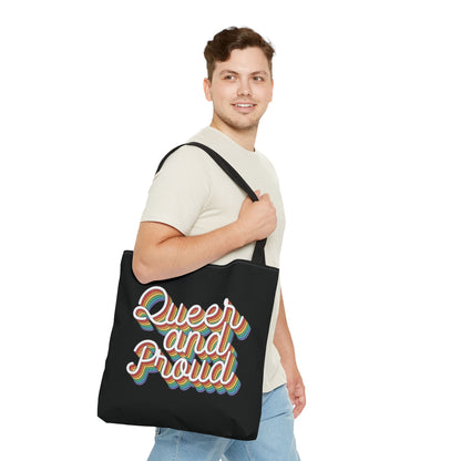 queer tote bag, proud LGBT bag, large