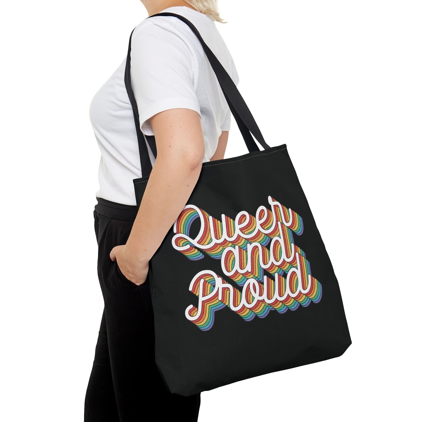 queer tote bag, proud LGBT bag, large