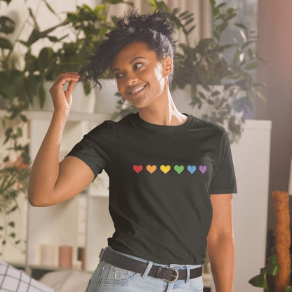 LGBT hearts pride t shirt