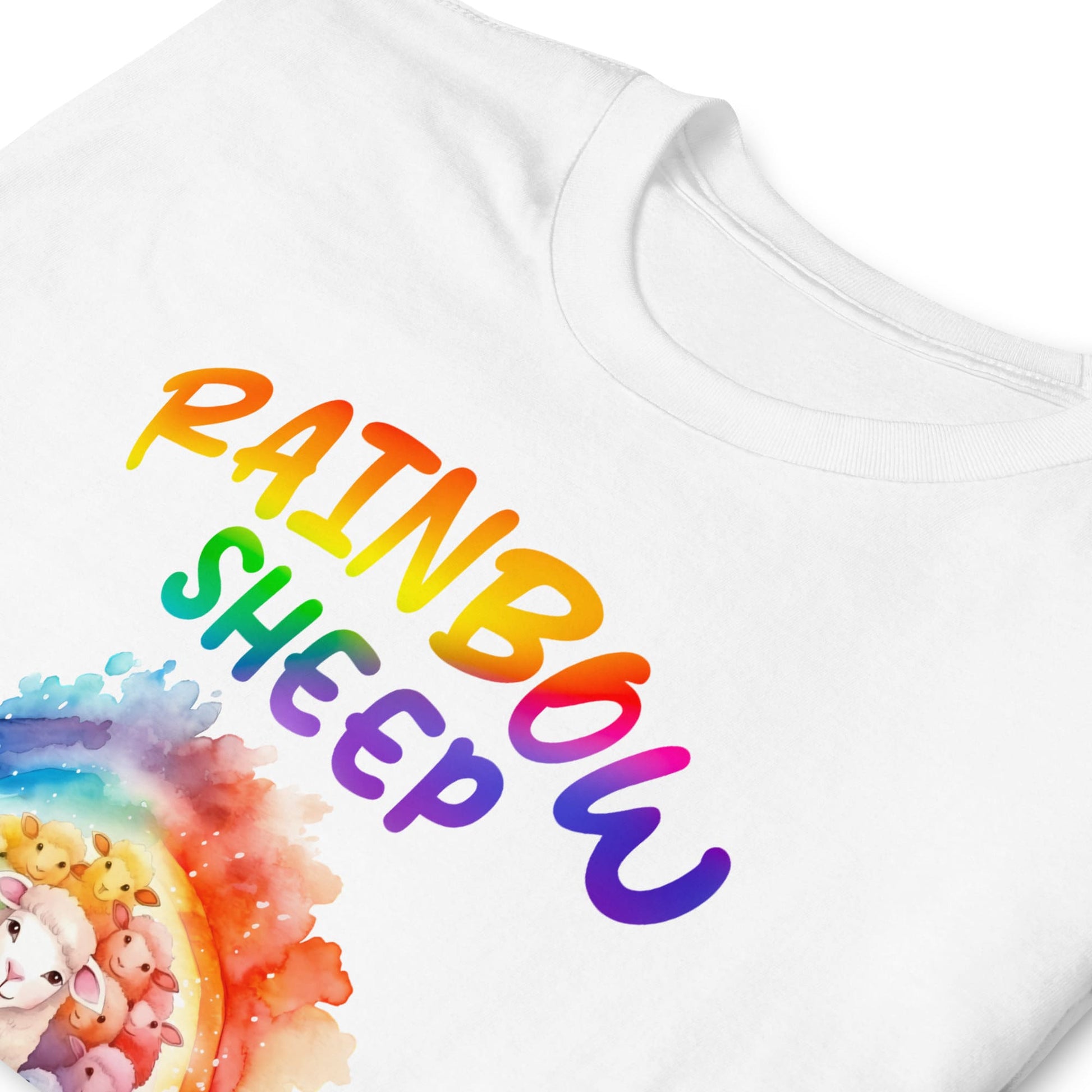 LGBT pride shirt, rainbow sheep of the family tee, zoom