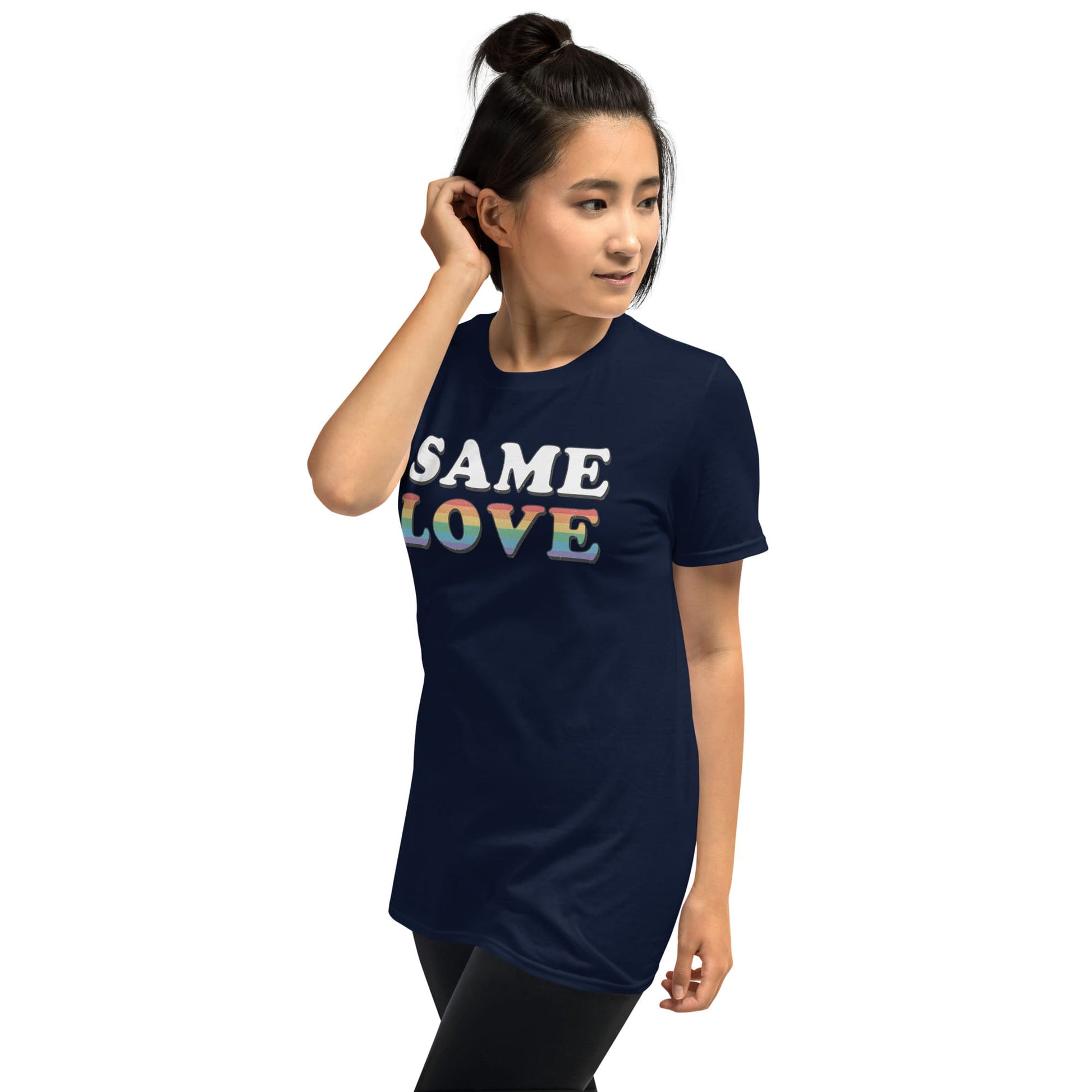 LGBT pride shirt, same love tee, model 1