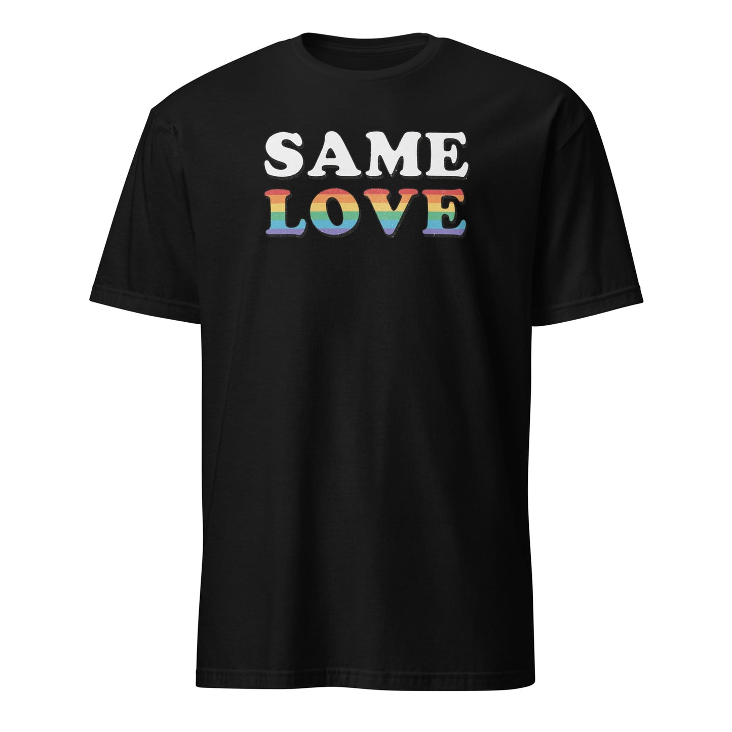 LGBT pride shirt, same love tee, black