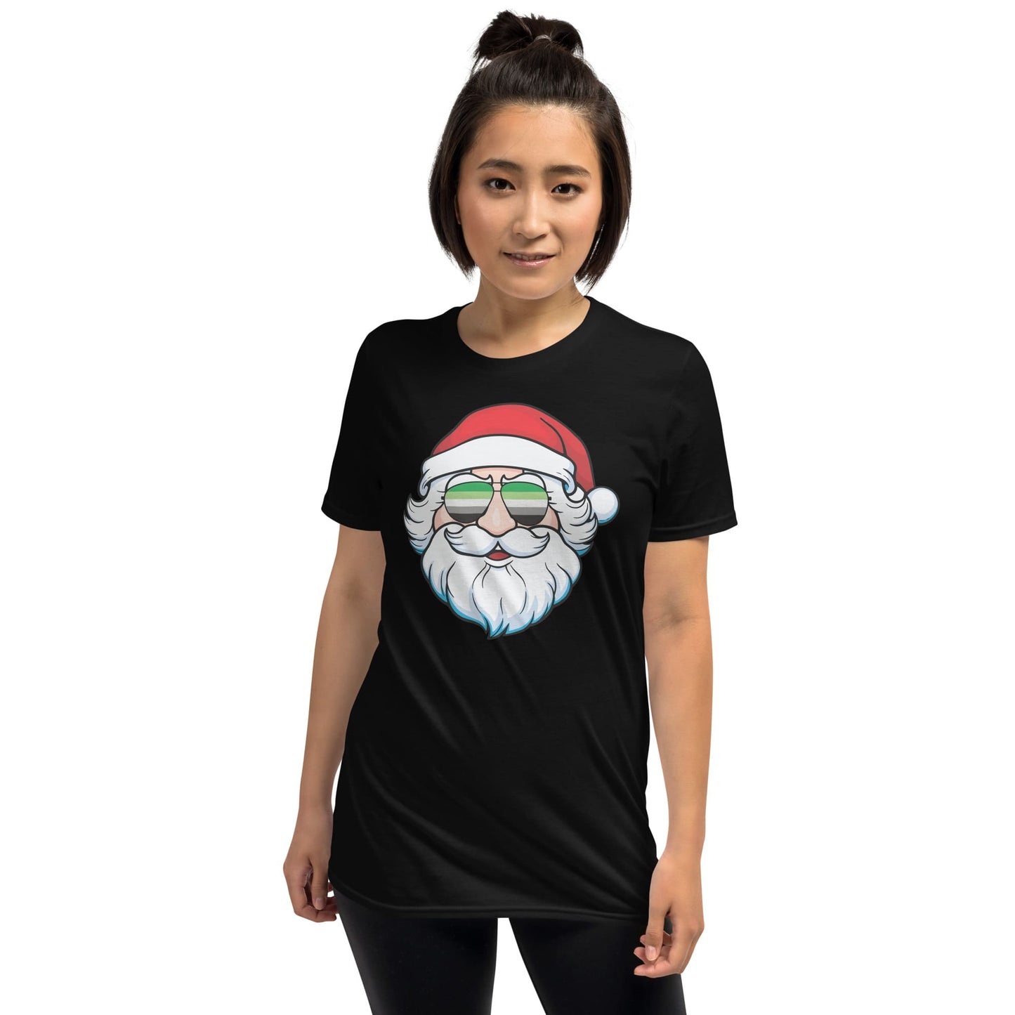 Santa aromantic tee shirt