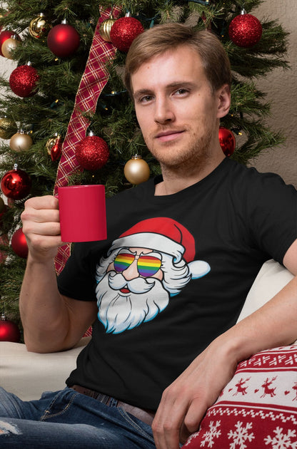 Santa LGBTQ pride shirt