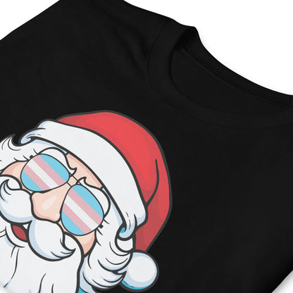 Santa claus trans pride t shirt