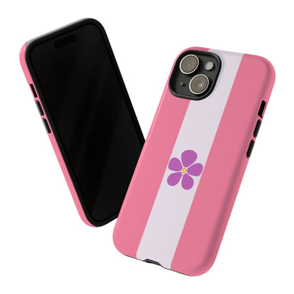 sapphic flag phone case, tilt