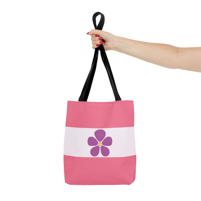 sapphic flag tote bag, small