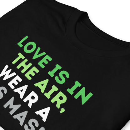 aromantic shirt, funny quote in aro pride colors, zoom