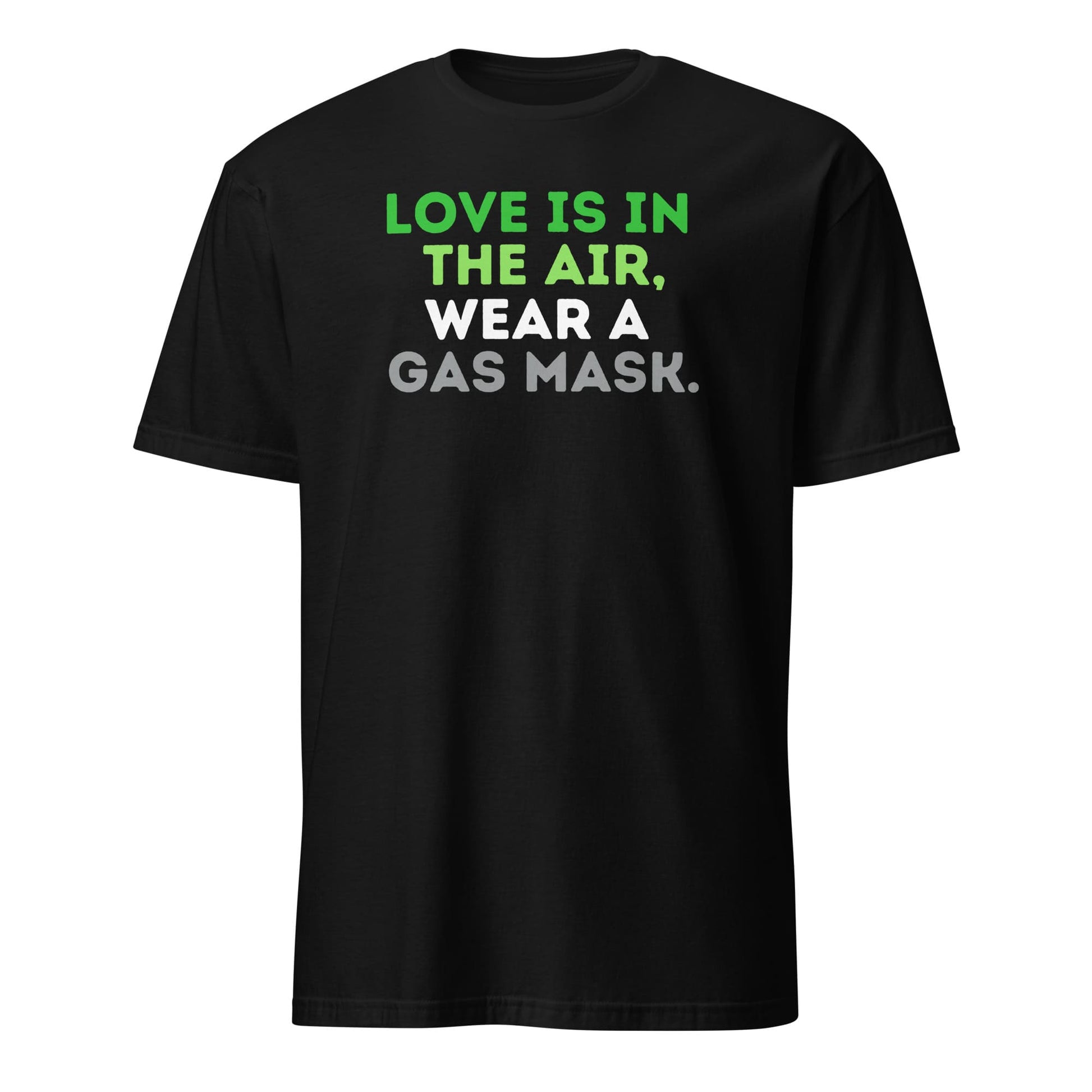 aromantic shirt, funny quote in aro pride colors, hang