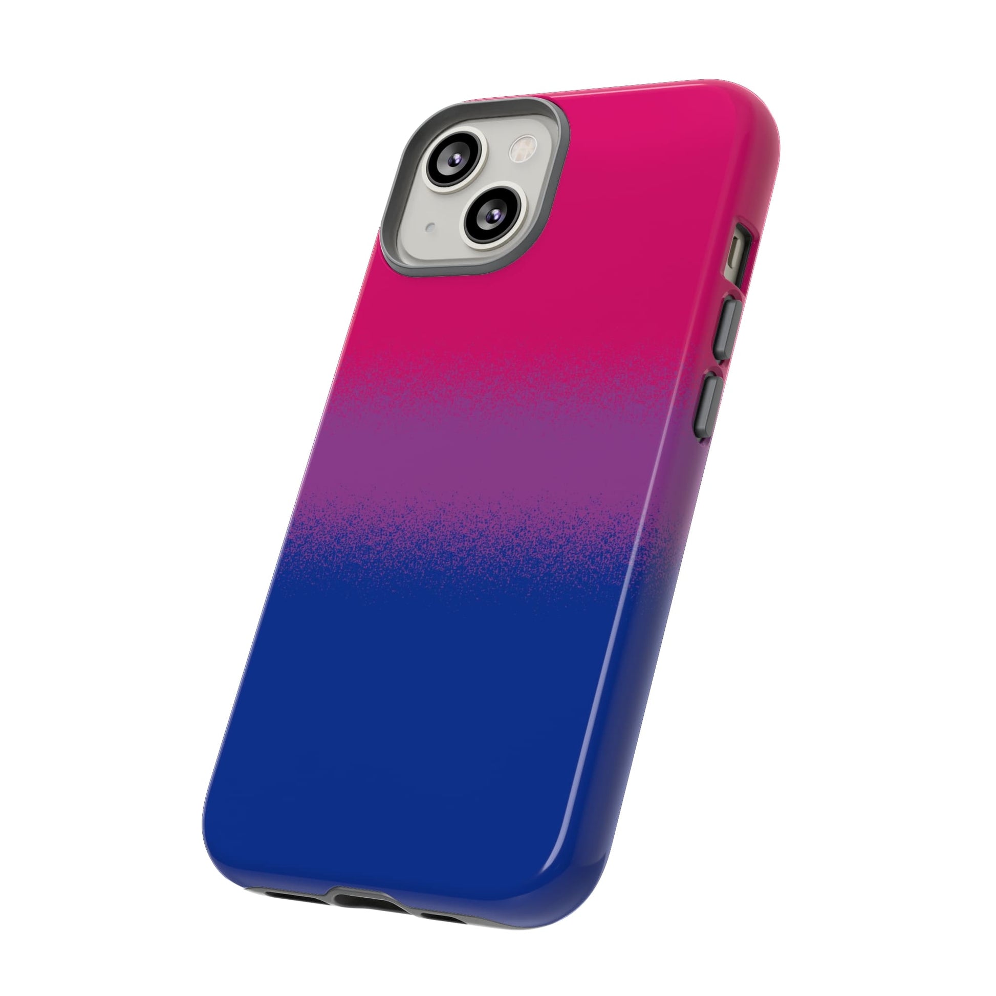 Bisexual phone case sprayed flag, side