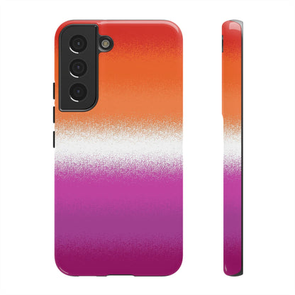 Lesbian phone case sprayed sunset flag