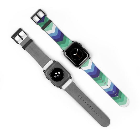 gay mlm apple watch band, discreet chevron pattern