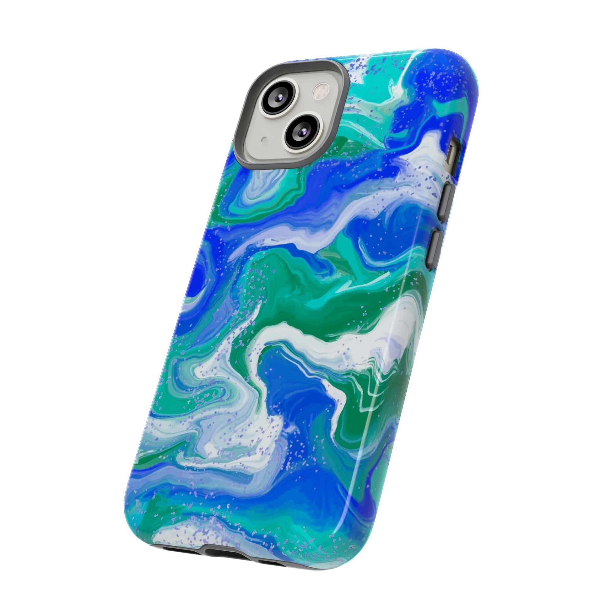 Gay MLM phone case watercolor paint, side