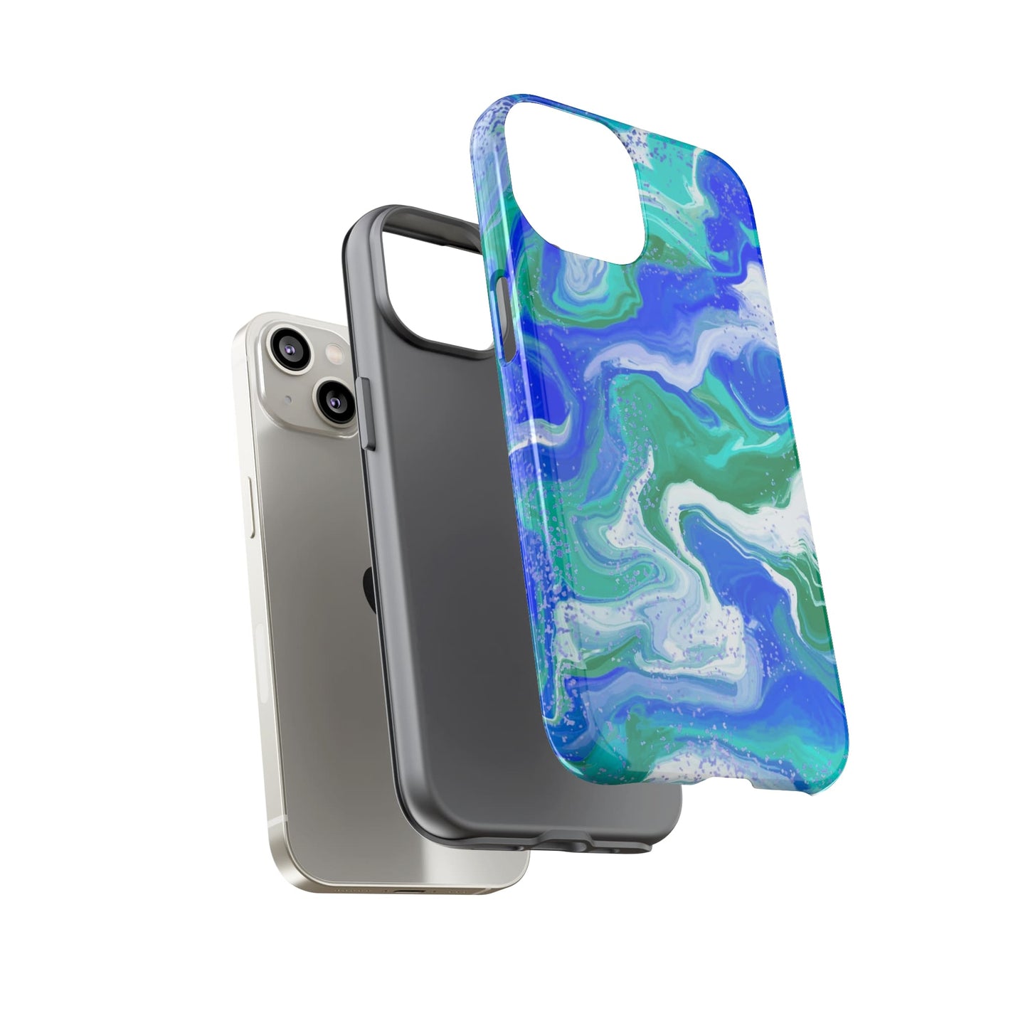 Gay MLM phone case watercolor paint, layers