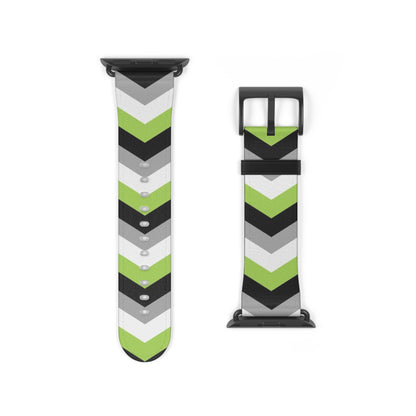 agender apple watch band, discreet chevron pattern