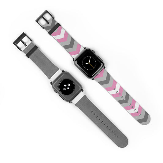 demigirl apple watch band, discreet chevron pattern