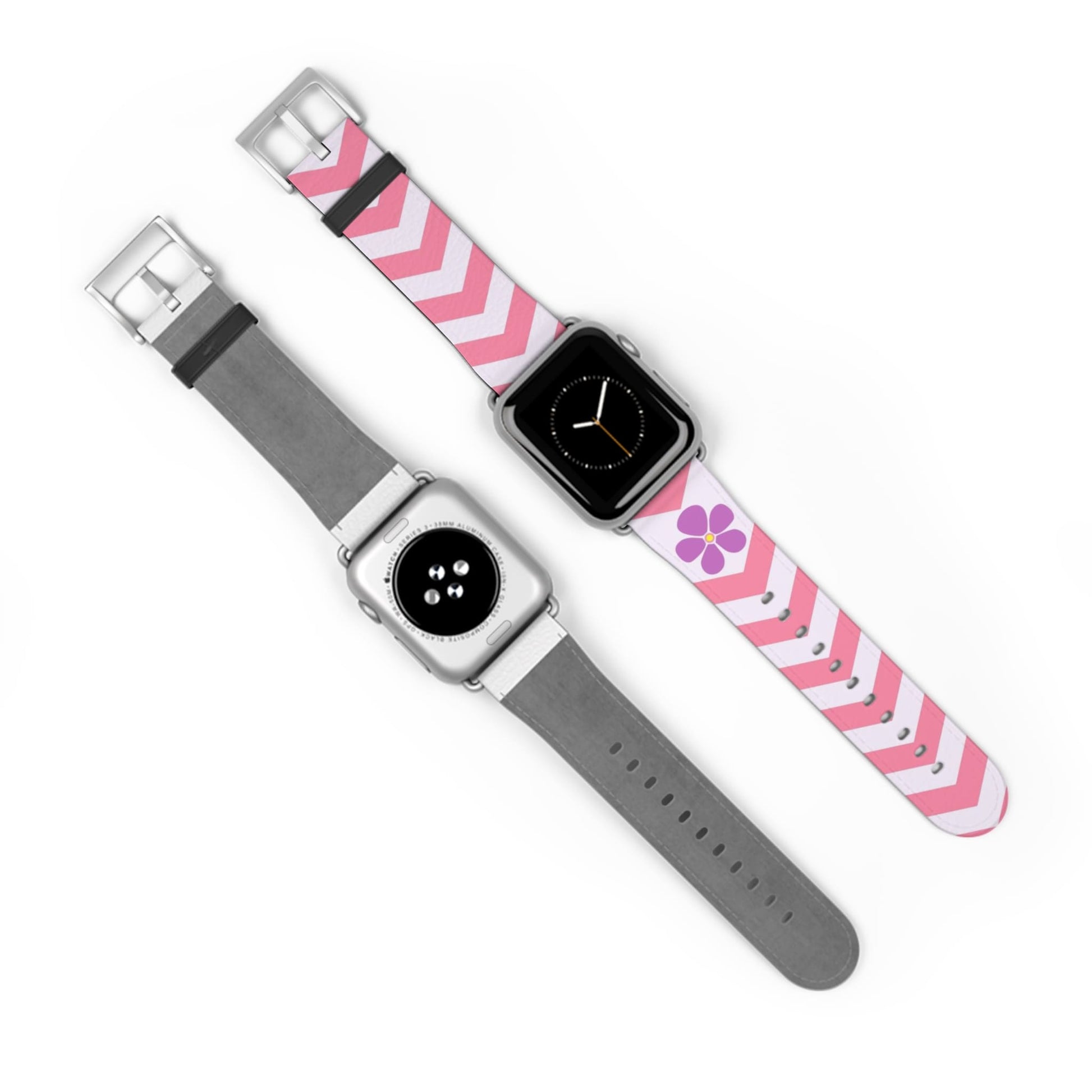 sapphic apple watch band, subtle chevron pattern