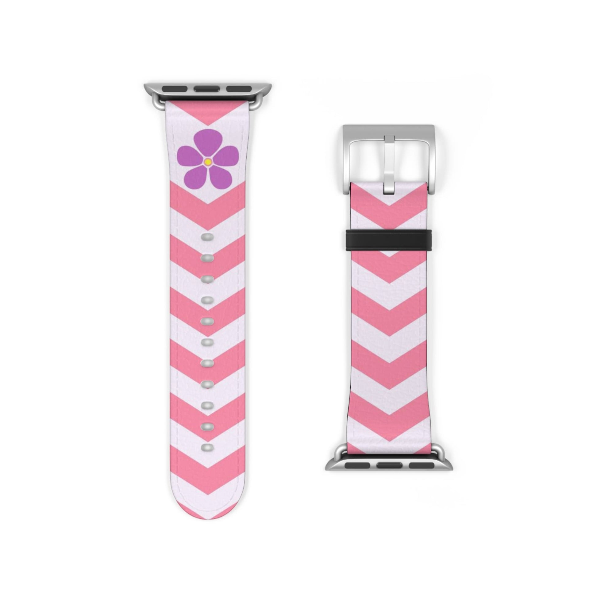 sapphic apple watch band, subtle chevron pattern