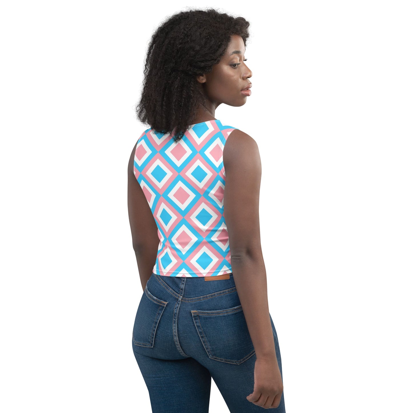 mtf trans pride crop top back model1