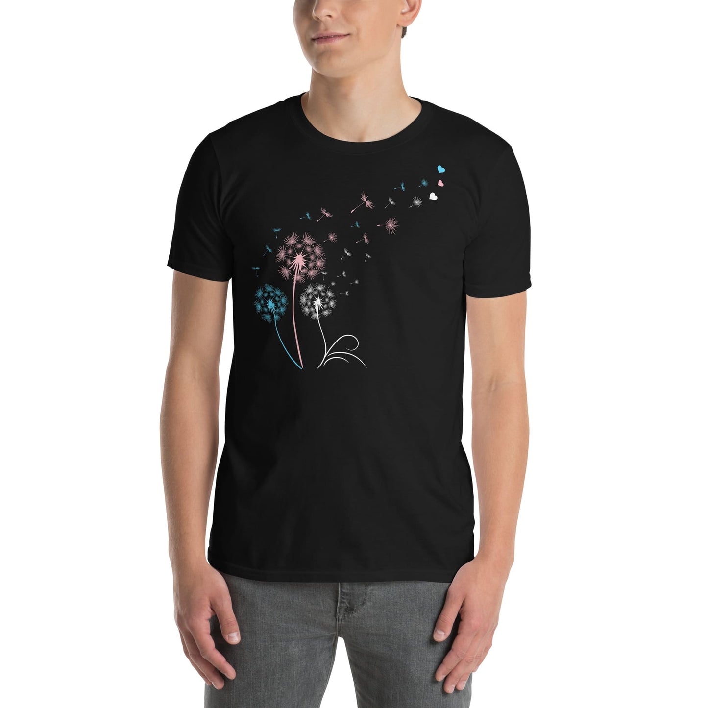 Subtle transgender dandelion t-shirt