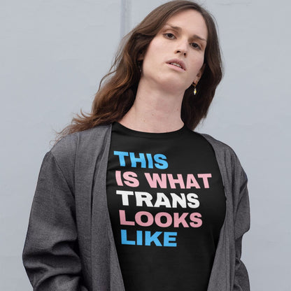 transgender shirt, this is what trans looks like, in use