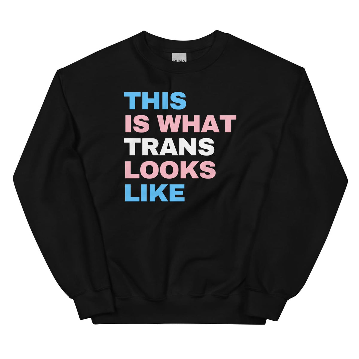 transgender sweatshirt in black 