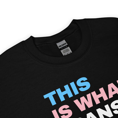transgender sweatshirt in black detail