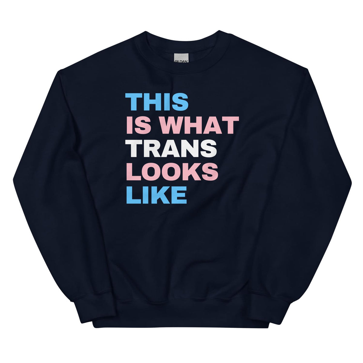 transgender sweatshirt in navy
