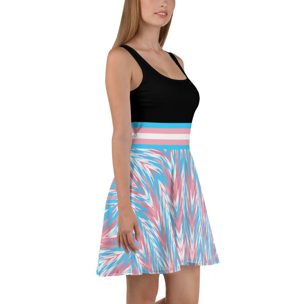 transgender dress, subtle mtf trans pride clothing, right