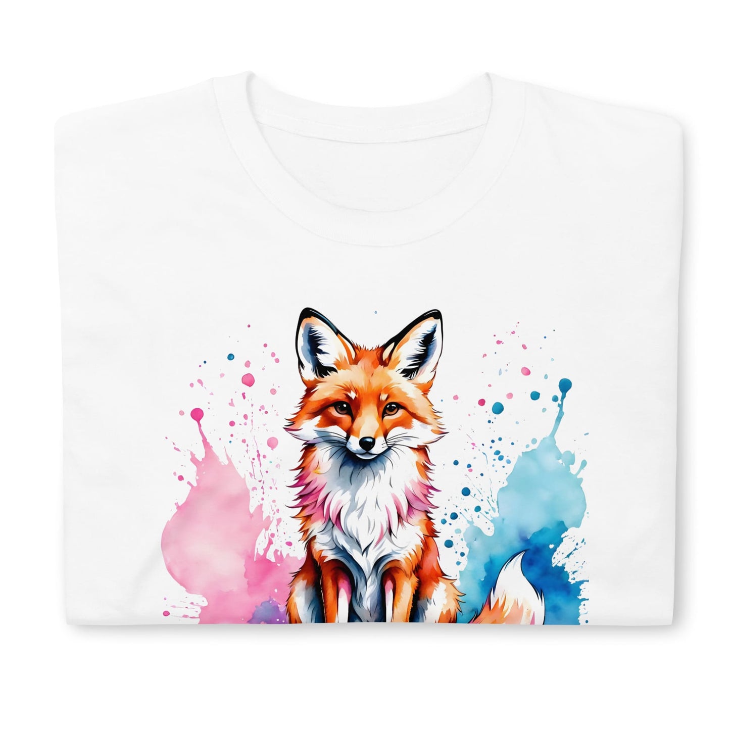 trans pride fox shirt, folded