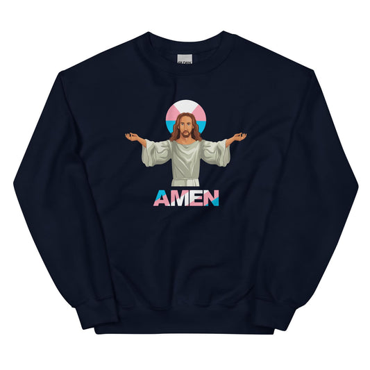 Transgender sweatshirt with jesus