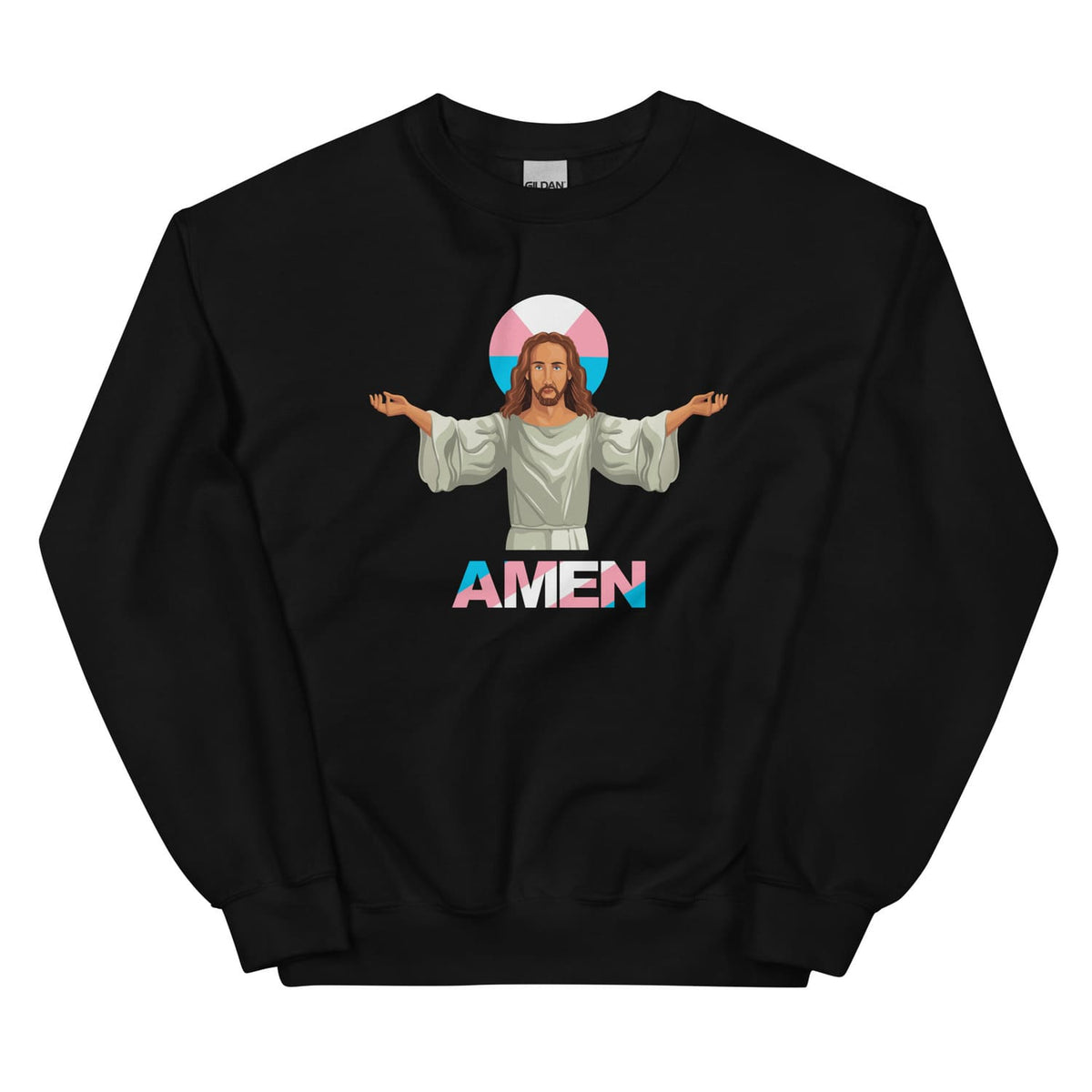 funny jesus is transgender sweatshirt