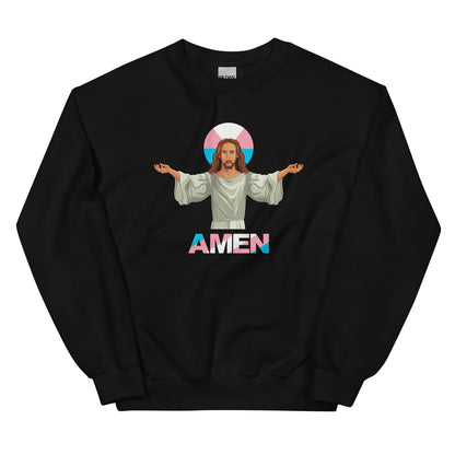 funny jesus is transgender sweatshirt