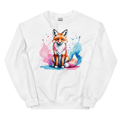 white sweatshirt with transgender fox