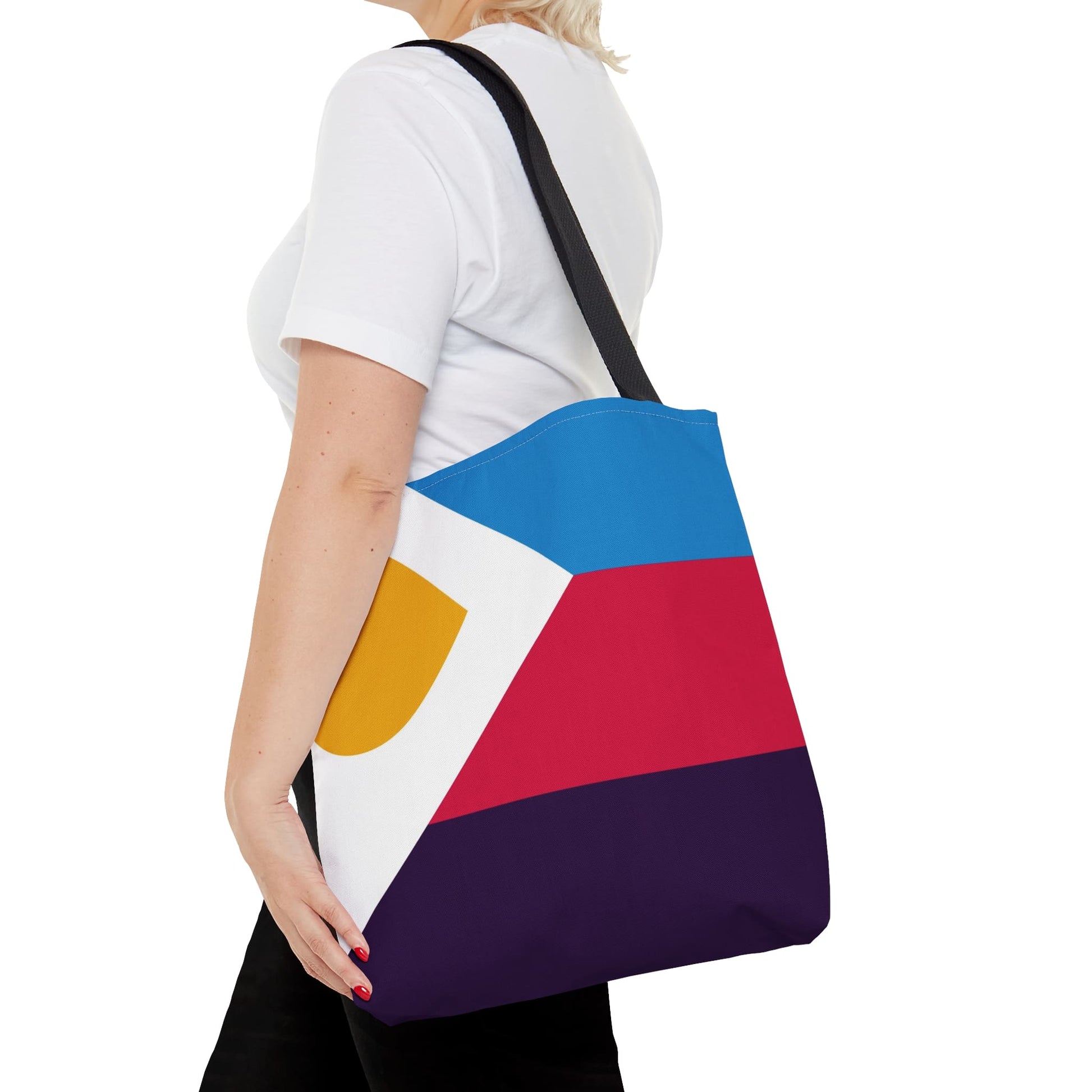 polyamory tote bag, new tricolor polyamorous pride bag, middle